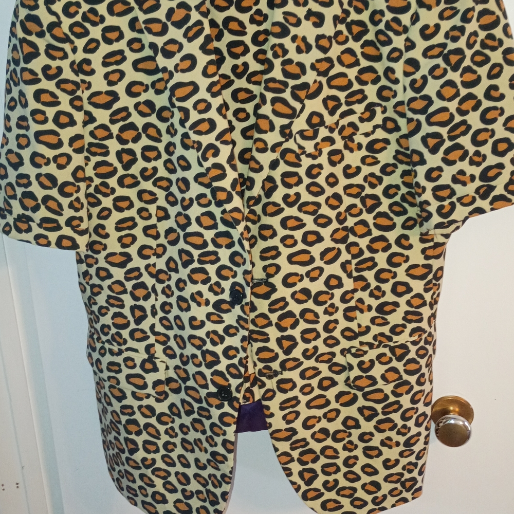 OppoSuits Wild Patterned Jacket Mens 40-42 SS W/ 34" Waist Long Pants